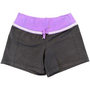 Lululemon Run Speed Shorts, Black Purple, Medium 8/10 (est)